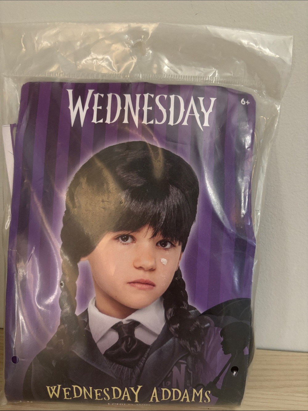 Wednesday Addams Kids Braided Wig - Black